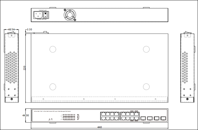 Product Dimensions of EX19162A