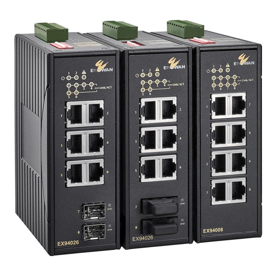 EX94000 Series - Hardened Unmanaged 4 To 8-port 10/100BASE-TX And 1 To ...